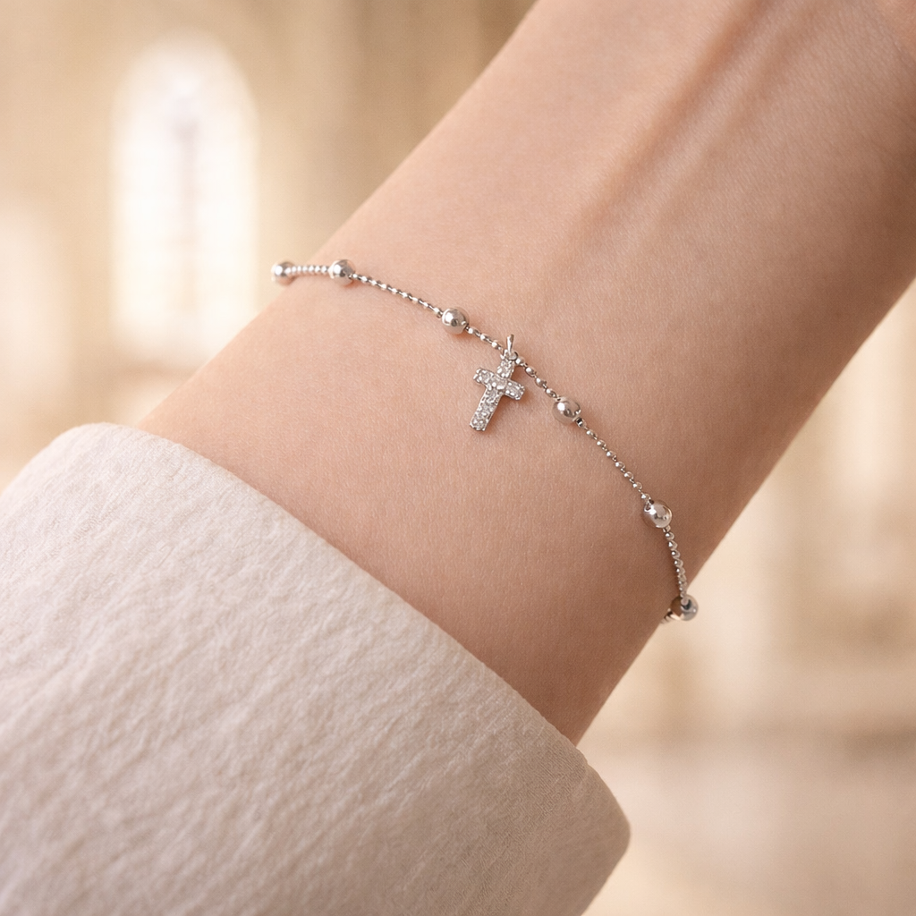 Bracelet Croix Élégance-Foi & Lumière ✞