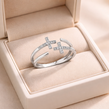 Bague Croix Foi Éternelle ✞