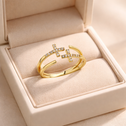 Bague Croix Foi Éternelle ✞