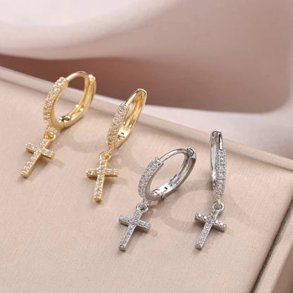 Boucles d’Oreilles Croix Élégance ✞