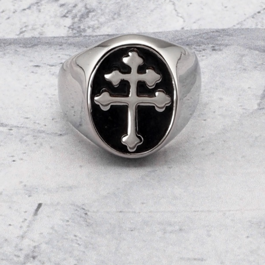 Bague Croix de Jérusalem ✞ - Symbole de Foi