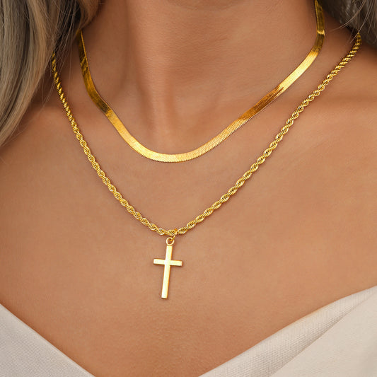 Collier Double Élégance ✞