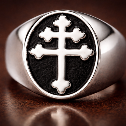 Bague Croix de Jérusalem | Symbole de Foi et de Force ✞