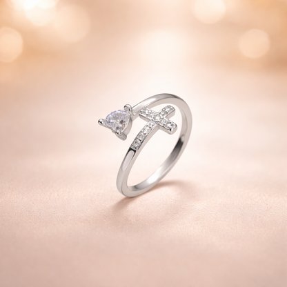 Bague Croix Lumière – Foi & Élégance ✞