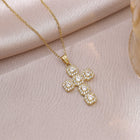 Collier Croix Pierre ✞