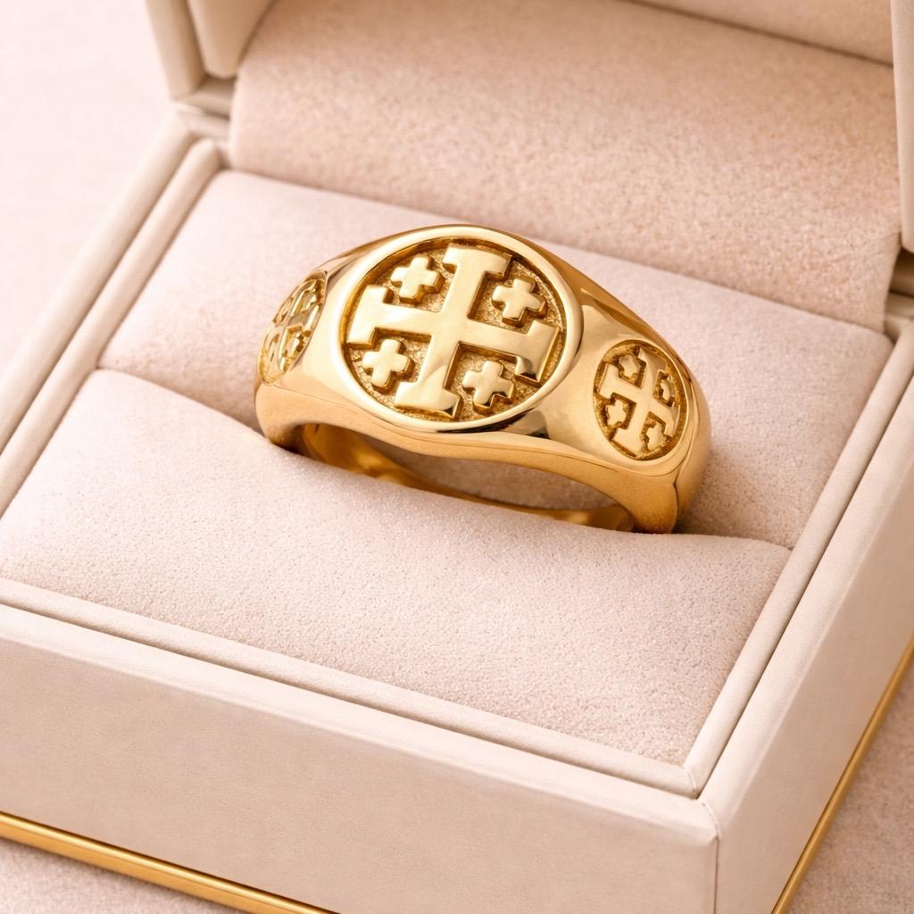Bague Croix Royale | Symbole de Foi et de Force ✞